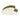White and green stone-like object on a white background