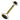 Facial roller with green stone heads on a white background