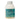 CBD recovery bath salts in a transparent bottle on a white background